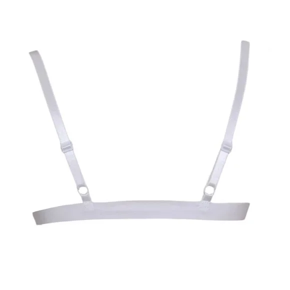 Sexy Floral Lace Cage Bralette White - Picture 11 of 15